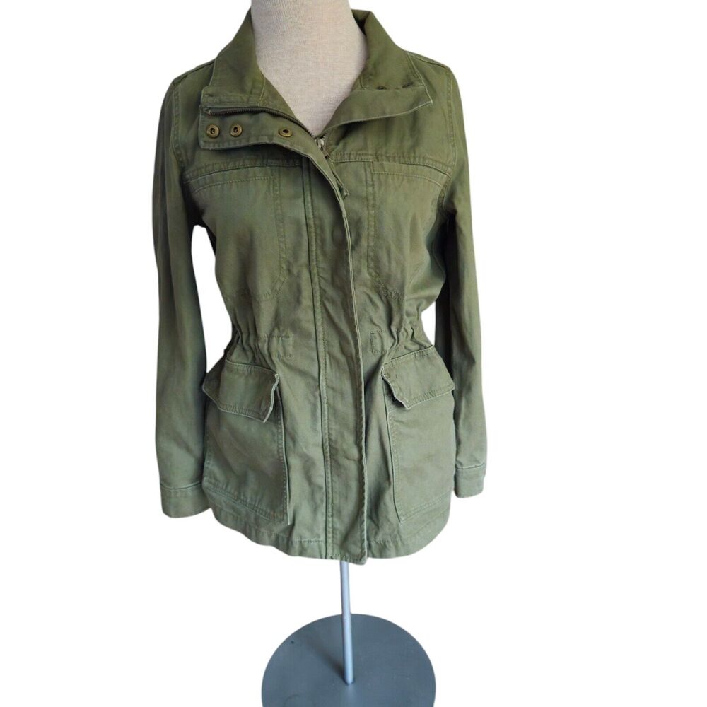 Madewell Fleet Utility Jacket Army Green Size Small Cotton